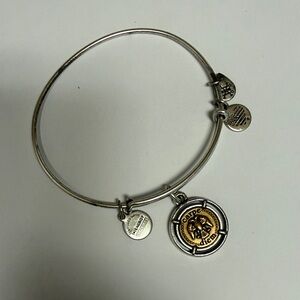 Alex And Ani 2019 Carpe Diem Stylish Silver and Gold Charm Bracelet